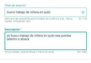 busco trabajo de niñera en quito 0985995586