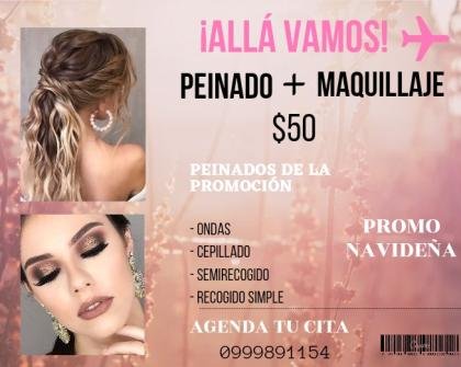 Peinado y Maquillaje perfecto para estas fiestas
