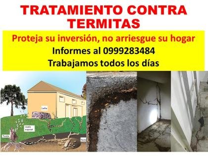 TRATAMIENTO CONTRA TERMITAS / PLAGAS