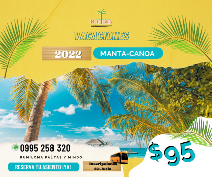 Tour a Manta- Canoa, Sangolquí, BetelTuris