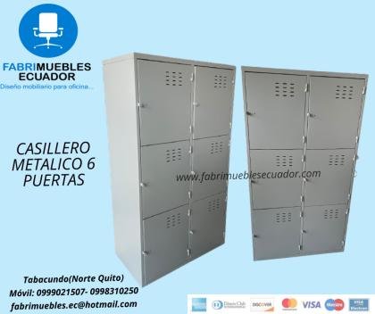 CASILLERO METALIVO 6 PUERTAS