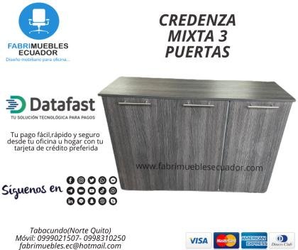 CREDENZA MIXTA 3 PUERTAS