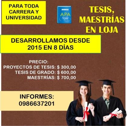 TESIS EN LOJA EN 8 DÍAS