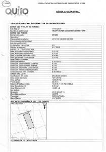 Extranjero vende terreno de 1241m2 en el barrio La Pulida, Quito