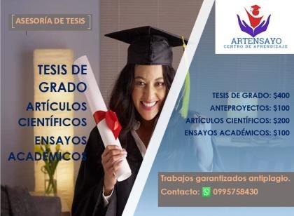 TESIS ENSAYOS Y ARTÍCULOS ACADÉMICOS