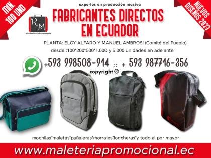 fabricación de Mochilas,Maletas y Loncheras al por mayor