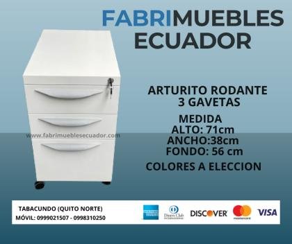 ARTURITO RODANTE 3 GAVETAS