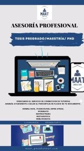 Asesoría profesional tesis Pregrado /maestría