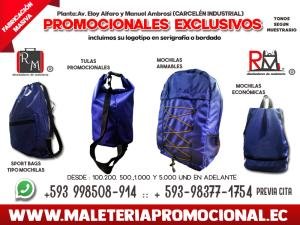 Fabricacion  Directa de Mochilas y Maletas Promocionales en Quito