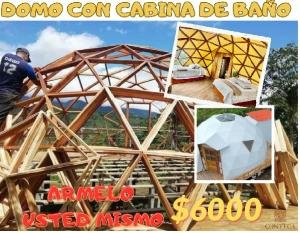 DOMO CON CABINA DE BAÑO FACIL ARMADO