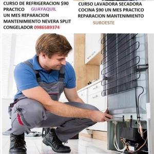 CURSO DE REFRIGERACION GUAYAQUIL $90 UN MES PRACTICO 0986589374