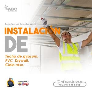 INSTALADORES DE GYPSUM EN MANTA , MONTECRISTI , PORTOVIEJO , ROCAFUERTE , JARAMIJO , DRYWALL , CIELO