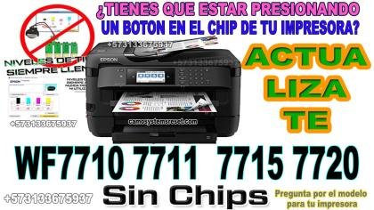 Chip virtual, repara error de cartuchos no reconocidos o mal instalador en Epson Chipless. Firmware