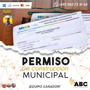 PERMISO DE CONSTRUCCION EN MANTA ECUADOR , TRAMITE DEL PERMISO CONSTRUCCION EN MANTA, MONTECRISTI, P