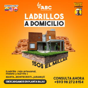 Ladrillos en Manta Ecuador , Montecristi, Jaramijó, ladrillo rojo , Puerto Lopez , Puerto Cayo , Sa