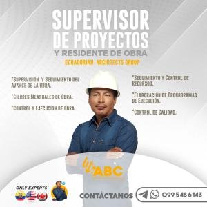 Residentes de obra en Manta Ecuador, fiscalizador , Manta Manabí , Portoviejo , Montecristi , Puert