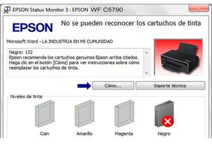 RESET DE ALMOHADILLAS: Cualquier modelo L1250, L3210, L3250, L3251, ET2800, L3260, L5290, L4260. L3110, L4150, WF3720, ET2550, ET2400, ET1810, etc.