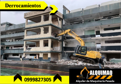 Alquiler de MAquinaria Pesada, Derrocamientos, Desbanques, Excavaciones, Limpieza de terrenos