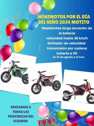 Minimotos eléctricas por el día niño 2024 motito