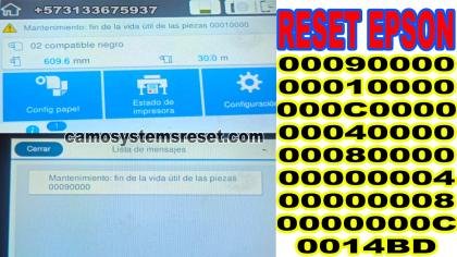 Service Support tool SC-F500 571 F570 SC-T3100 T3170X SC-T5100 SC-T3400 SC-T3405 SC-T5400 Reset el programa de servicio Epson,