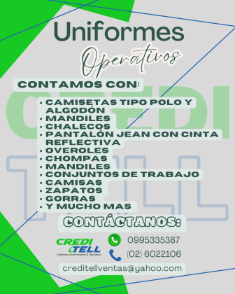UNIFORMES OPERATIVOS COMPLETOS