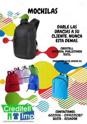 MOCHILAS PARA PUBLICIDAD