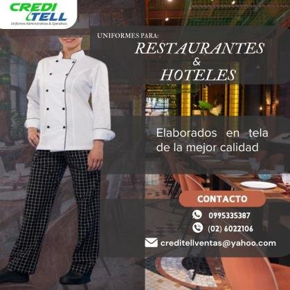 UNIFORMES DE COCINA PARA HOMBRE