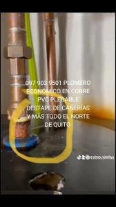 El genio de la plomería en todo el norte de Quito