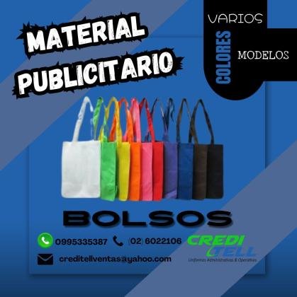 BOLSOS EN CAMBRELA PARA PUBLICIDAD