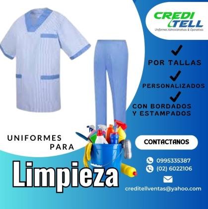 Terno para personal de limpieza
