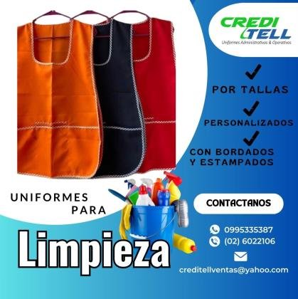 DELANTALES PARA TRABAJO DE LIMPIEZA