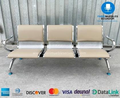 ESPERAS DE 3 PUESTOS TIPO AEROPUERTO