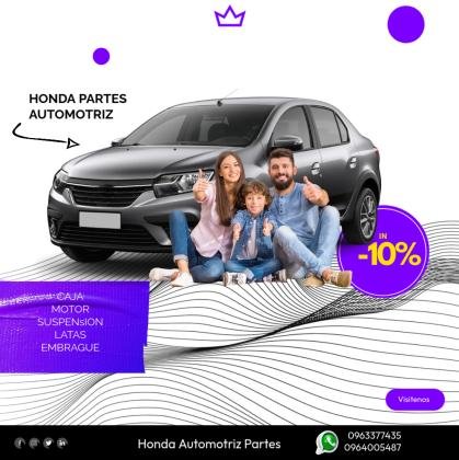 Repuestos y Piezas para Autos Honda.