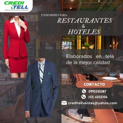 UNIFORMES ADMINISTARIVOS PARA RESTAURANTES Y HOTELES