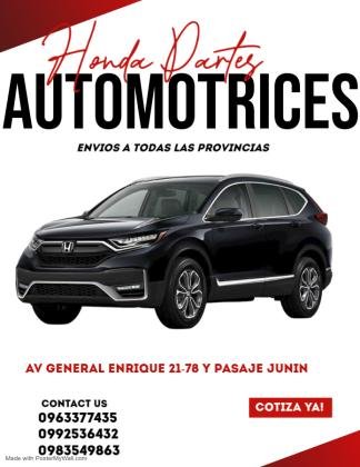 Venta de repuestos y accesorios para autos honda.
