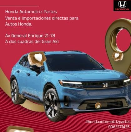 Venta de repuestos para honda en el Valle de los Chillos.