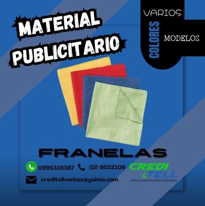 FRANELAS PARA PUBLICIDAD DE EMPRESAS