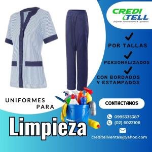 TRAJE DE DOS PIEZAS PARA UNIFORME DE LIMPIEZA