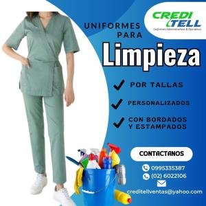UNIFORMES DE DOS PIEZAS PARA LIMPIEZA