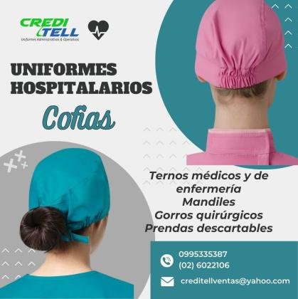 COFIAS PARA UNIFORMES DE HOSPITALES