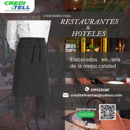 Faldón para uniformes de cocina