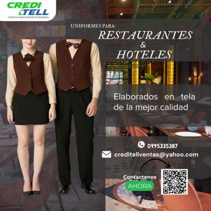 Ternos de hombre y mujer para uniformes de cocina