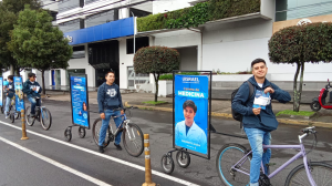 EkoValla publicidad móvil bicicletas publicitarias en Ecuador