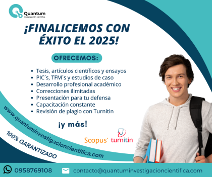Finalice con éxito su tesis y todo proyecto académico en 2025