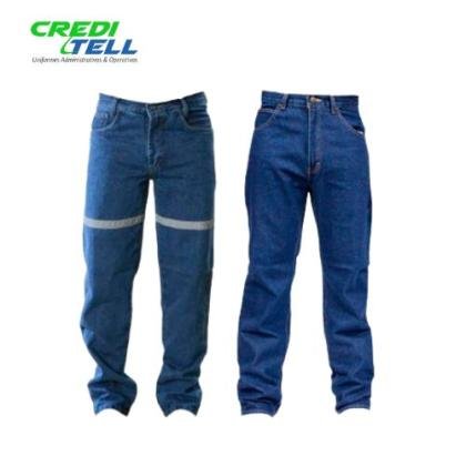 Jeans de trabajo con cinta reflectiva