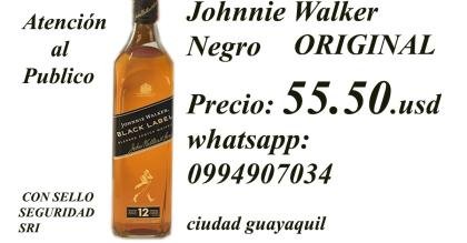 JOHNNIE WALKER NEGRO - ORIGINAL PRECIO: 55.50 USD