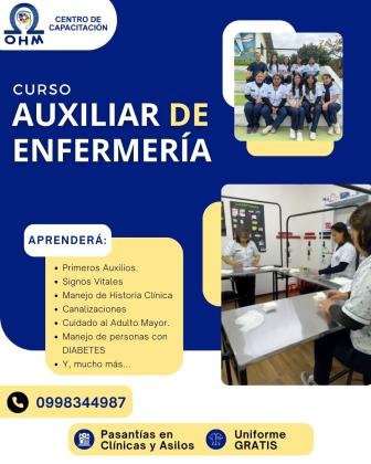 CURSO AUXILIAR EN ENFERMERÍA