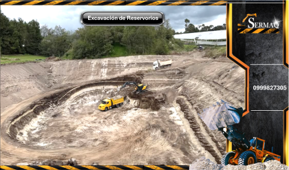 Excavación de reservorios, Desbanques, Movimientos de tierra, Demolción, Derrocamientos