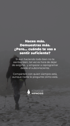 Haces mucho mas. Psicologia.